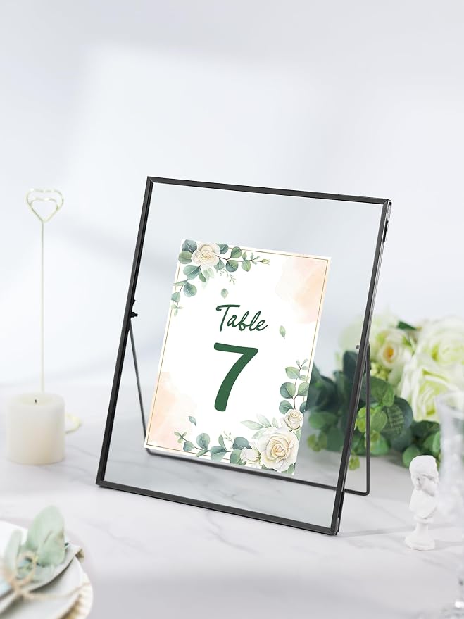 REDHUGO Glass Pressed Flower Frame Handmade, Floating Picture Frames - Image 7