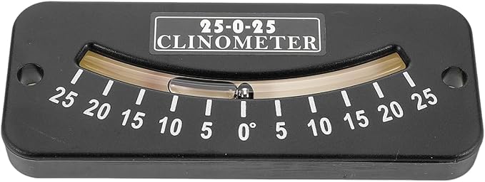 GLEAVI Angle Leveler Sailing Level and Angle Finder Angle Measuring Tool Professional Level Protractor Small Angle Finder Instruments and Indicators Angle Gauge Black Plastic