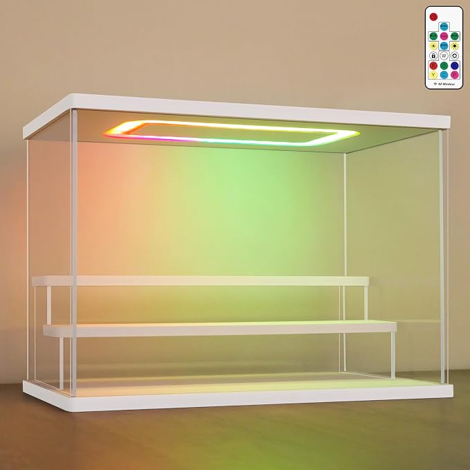 NONEMEY LED Acrylic Display Case, 3 Tier Display Case by NONEMEY