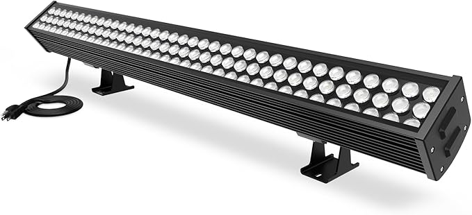 108W Super Bright LED Wall Washer Light Bar, 5700K Crystal White, 100-277VAC, Heavy Duty LED Bar for Lighting Box, Batting Cages, Horse Stalls, Commercial Billboards, Outdoor Waterproof IP65