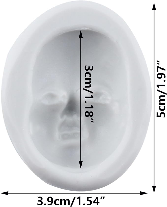Baby Face Clay Molds Human Face Silicone Mold - Image 2