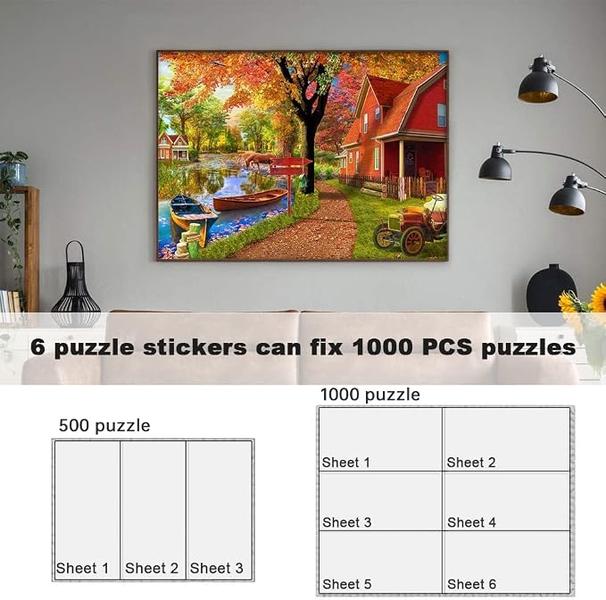 24 Puzzle Saver Sheets, Puzzle Glue Sheets - Image 6