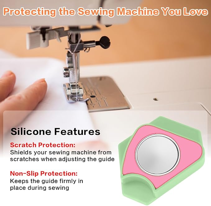3 Pack Magnetic Seam Guide for Sewing Machine, Universal Sewing Quilting - Image 6