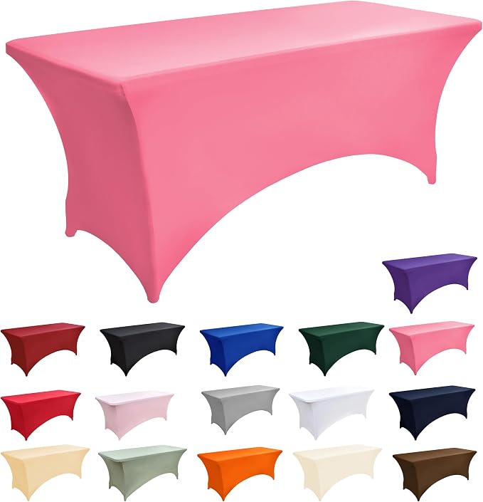 10-Pack 6ft Spandex Table Covers - Image 3