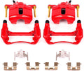 Power Stop Front S1460 Pair of High-Temp Red Powder Coated Calipers For Acura CL, Acura Integra, Acura TL, Acura Vigor, Accord, CR-V, Odyssey, Prelude, Oasis [Model Specific]