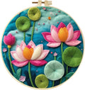 CaptainCrafts Needle Felting Kit, Wool Felt Supplies, Embroidery Hoops by CaptainCrafts