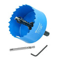 2-1/2 Inch Bi-Metal Hole Saw With Arbor for Metal and Wood Cutting - Hole Cutter Kit for Drywall, PVC Boards, Fiberglass and Vent Pipes