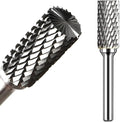 Carbide Burr Set 1/4" Shank SB-5 Die Grinder Bits Tungsten Double Cut Burr Bits (1/2" Cutter Dia X 1" Cutter Length) for Die Grinder Kits Metal Grinding Drilling Polishing (1pcs)