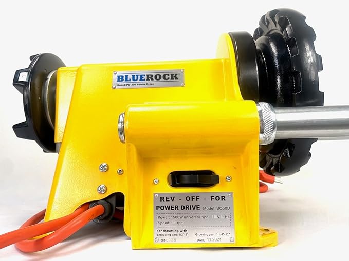BLUEROCK PD-300 Power Drive Portable Pipe Threader 15682 by BLUEROCK® Tools with H300 Tripod Stand Included 41855