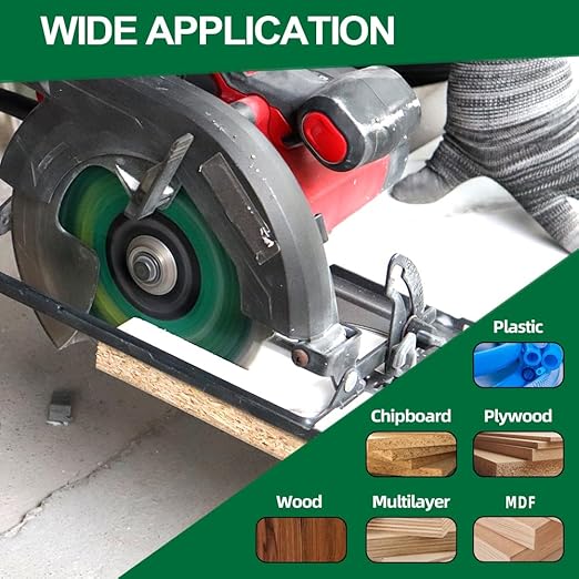 Circular Saw Blade 7-1/4 Inch - 60T ABT Wood Cutting Saw Blade with 5/8” Arbor for Wood, Plastic, Plywood, Particle Boards, Multilayer Boards(2 Pack)