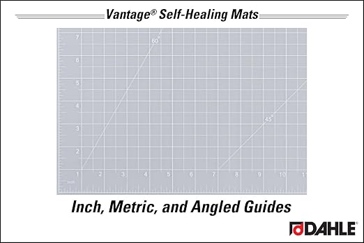 Dahle Vantage 10684 See-Through Premium Self-Healing Cutting Mat, 1/2" Grid - Image 3