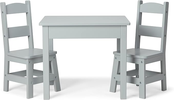 Melissa & Doug Solid Wood Kids Table and Chairs by Unknown