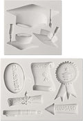 Sakolla Graduation Fondant Molds Silicone Doctoral Cap Diploma Chocolate Candy by Sakolla