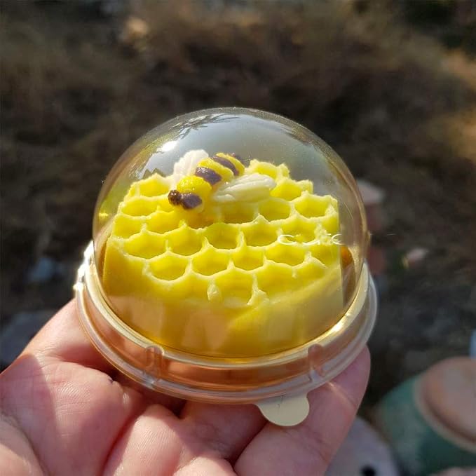 Sakolla 2 Pack Honeycomb Silicone Soap Molds, 6 Cavity Hexagon Bee Silicone - Image 5