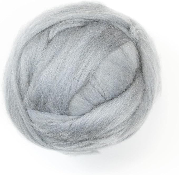 Colored Natural Wool roving, 8 OZ. Best Wool by Kondoosnaturalfibers