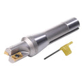R8 Shank Indexable 1" End Mill, 1" Diameter 90 Degree High Speed Milling Cutter with Replaceable Carbide Insert