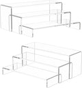 NIUBEE Acrylic Display Riser, Collectibles Display Stands Shelf by NIUBEE
