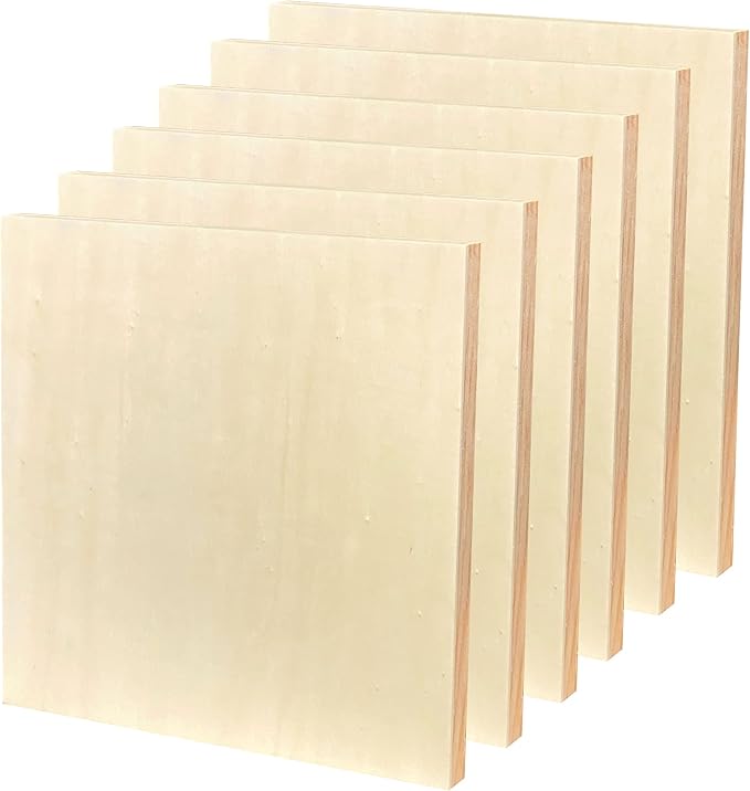 Wood Art Panels 12x12 Unfinished Wooden Canvas Panels 6-Pack Wood Frame - Image 5