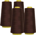 AK Trading 4-Pack Chocolate Brown All Purpose Sewing Thread Cones of High by Fabrics%7CEventDecor%7CCrafts%7CUpholsteryFoam