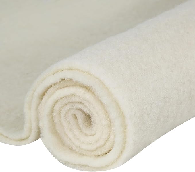 108" x 39" Wool Felt Fabric, Pure Merino Felt Fabric by FINDUFA