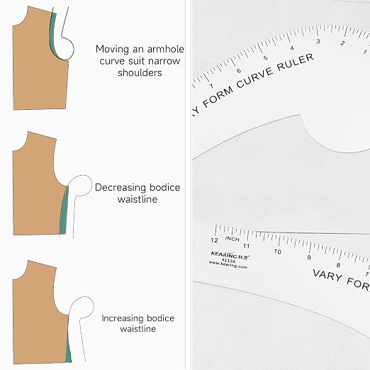 Kearing Vary Form Curve Ruler 12“ French Curve Ruler - Image 5