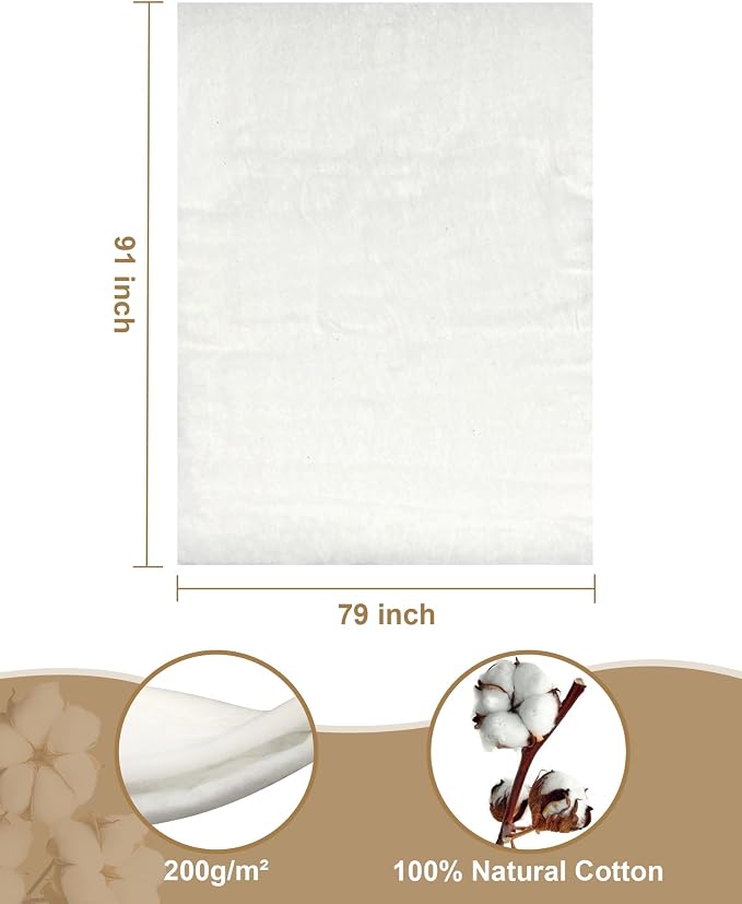 PLANTIONAL Natural Cotton Batting - Image 2