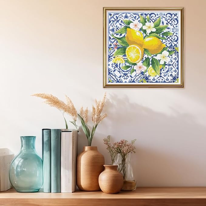 FREEBLOSS 11CT Lemon Stamped Cross Stitch Kits Embroidery Kits - Image 5