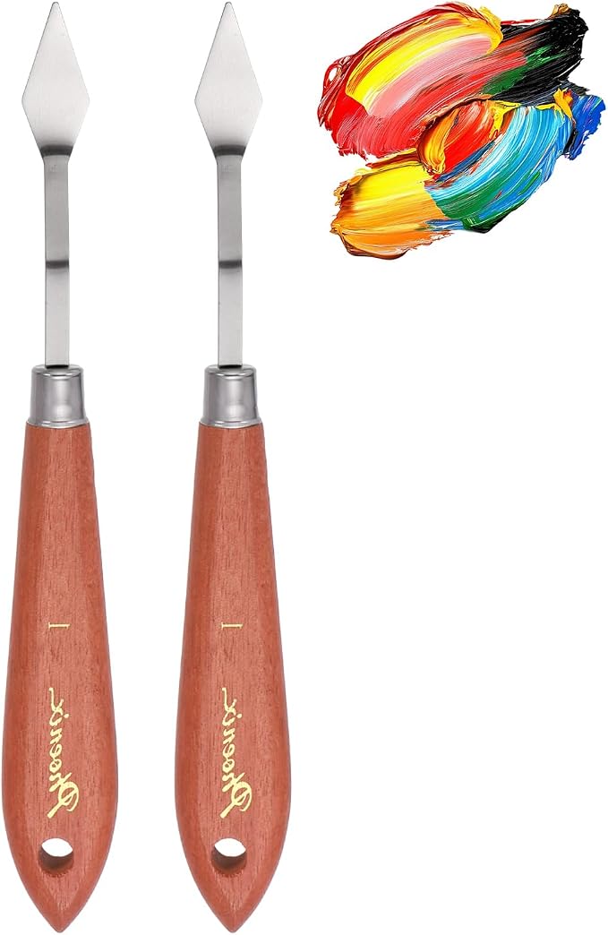 MECCANIXITY Pack of 2 Palette Knife No.1, 6.9" Long by MECCANIXITY