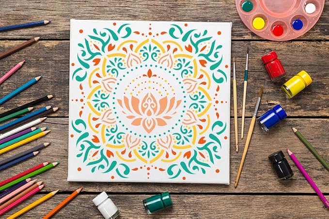 Wall Stencils for Painting Large Pattern, Plastic Reusable Stencils for Home - Image 4