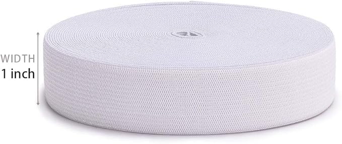 Airisoer Elastic Bands for Sewing 1 Inch 32 Yards White Knit Elastic Spool High - Image 4
