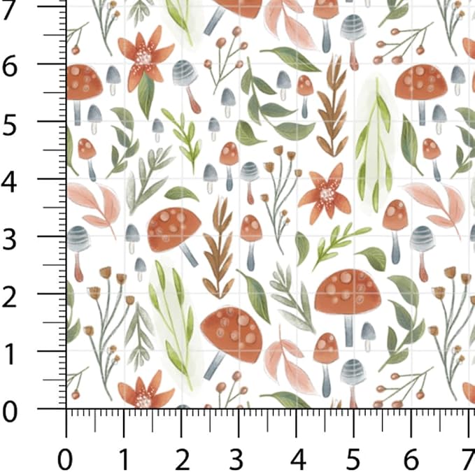 Woodland Patchwork Fabric Panel 100x155 cm – 100% Cotton Satin, 6 Coordinated - Image 4