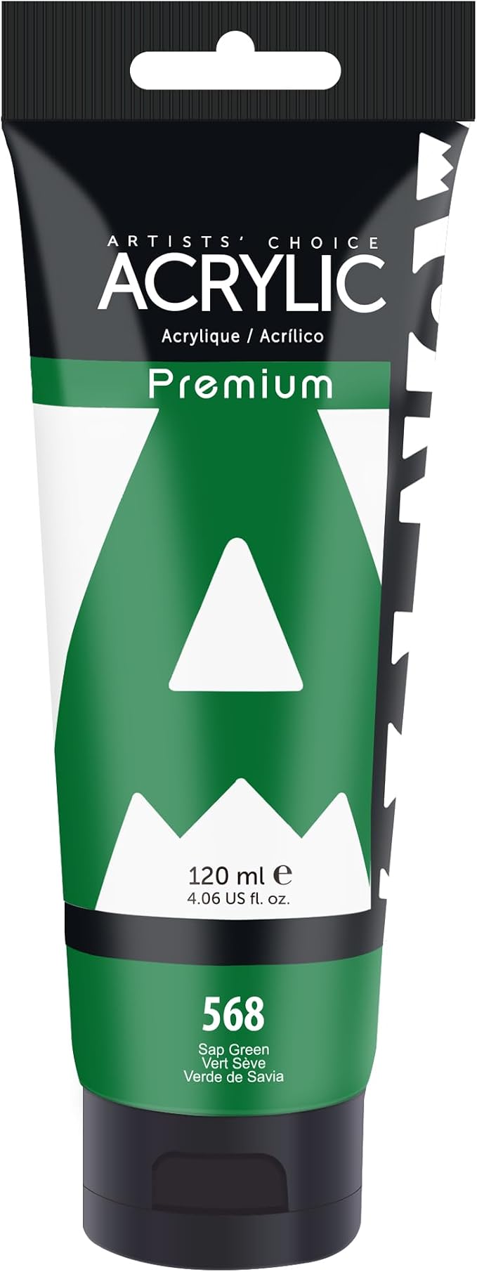 AUREUO Sap Green Acrylic Paint, 4 Fl Oz / 120ml Single Tube, Rich Pigment Art by AUREUO