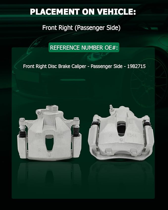 SCITOO 19B2715 Front Right Disc Brake Caliper Assembly w/Bracket For Toyota For Avalon 2005-2007,For Toyota For Camry 2005-2006,For Toyota For Sienna 2004-2010,For Toyota For Solara 2004-2008