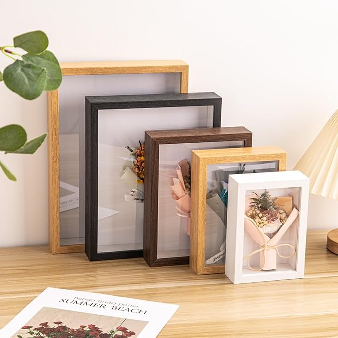 Shadow Box Frame, Rectangular Glass Display Case - Image 7
