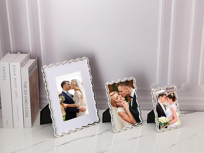 Silver 10x12'' Heavy-Duty Zinc Alloy Picture Frames - Image 3