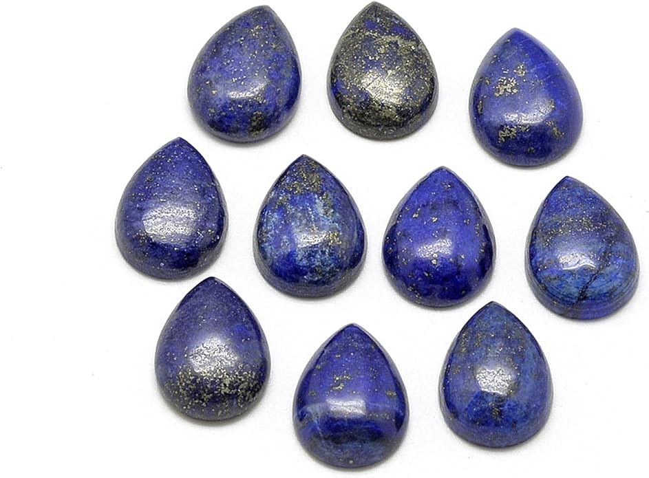 Fashewelry Natural Teardrop Flat Back Cabochons Beads by FASHEWELRY