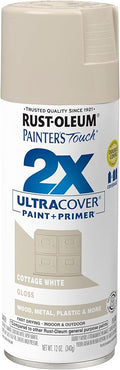 Rust-Oleum Painter's Touch 2X Ultra Cover Spray Paint, Gloss Cottage White | by Rust-Oleum