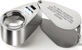 Leffis 40X Jewelers Loupe Magnifier Magnifying Glasses, LED/UV Illuminated by Leffis