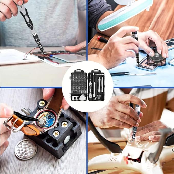 Mini Precision Screwdriver sets,Sinyiol 115 in 1 Repair Tool Kit to Fixing Phone Laptop PC Camera Electronic Watches Glasses,Switch，game consoles ，Magnetic Driver Kit with Flexible Shaftl