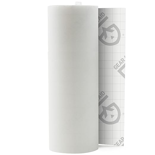 GEAR AID Tenacious Tape 3”x20” Fabric and Vinyl Gear Repair Tape, Quickly Fix Holes and Rips in Puffy Jackets, Rain and Snow Gear, Tents, Sleeping Bag and More, Clear, 1 Pack