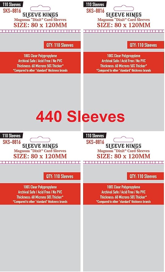 Sleeve Kings Magnum Dixit Card Sleeves 80 X 120 mm by SleeveKings