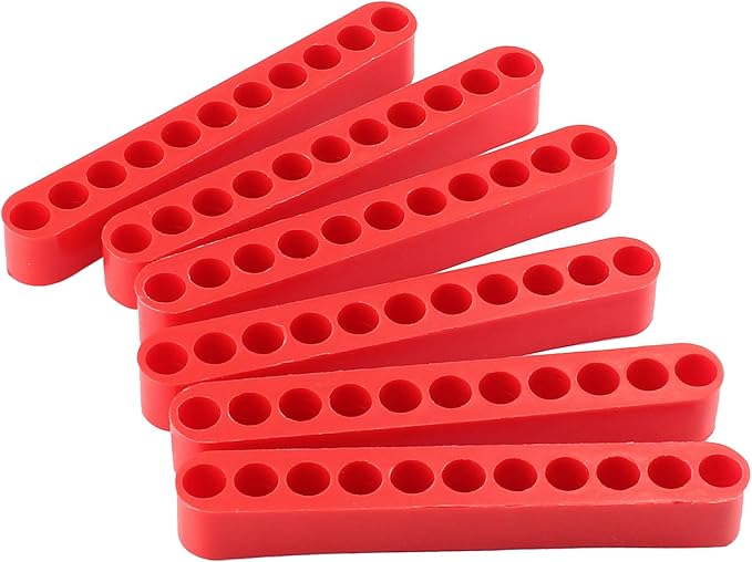 20Pcs 11 Holes Hex Shank Screwdriver Bit Holder, Plastic Screwdriver Head Storage Case, Drill Bit Storage Case, Screwdriver Head Holder Organizer Fit for 1/4 Inch Hex Shank, Red