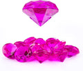 Niceup 26PCS Hot Pink Fake Diamonds Gem Toys, 1.5in Pool Diving Gems Acrylic by Niceup