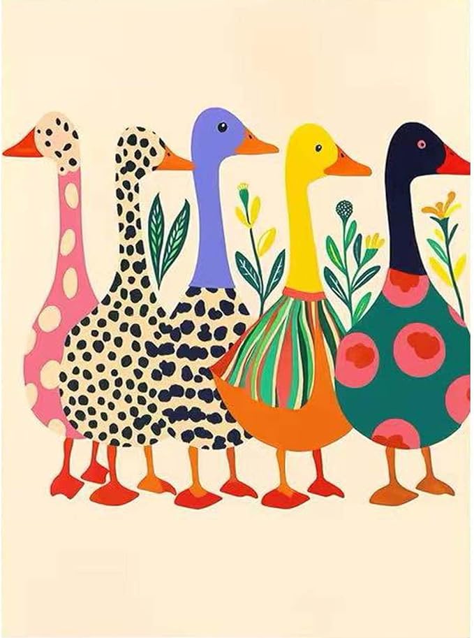 GEMOUJ Duck Paint by Numbers Kits by Unknown