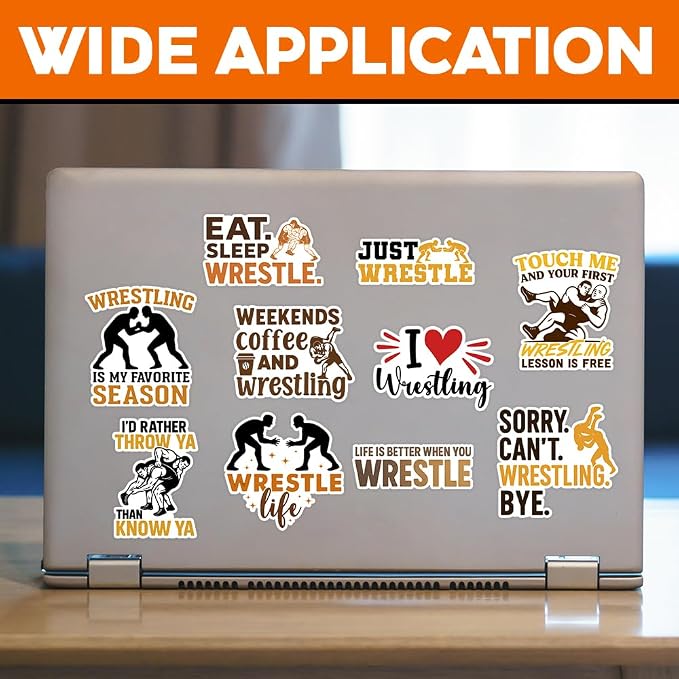 MAIANEY | 10PCS Wrestling Stickers Pack 3 Inch - Image 2