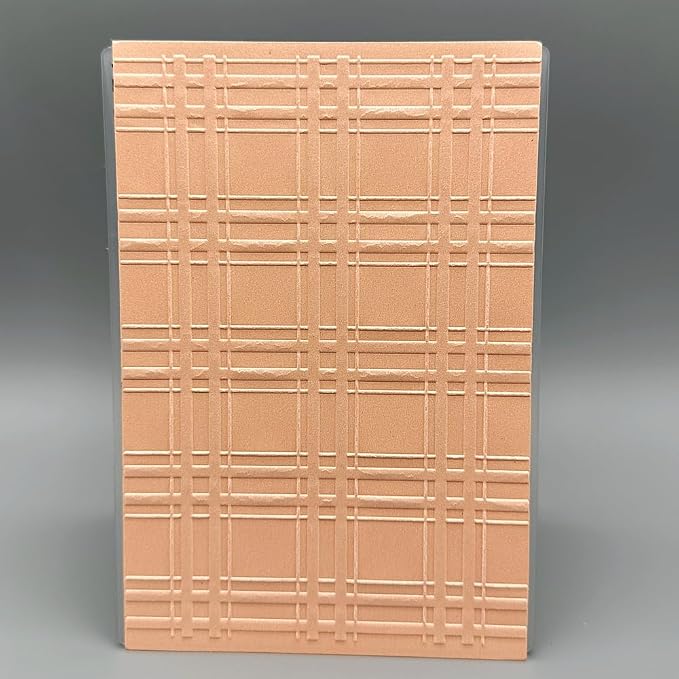 3D Plastic Embossing Folder Template Classic Checkered pattern1 Texture A6 Size - Image 6