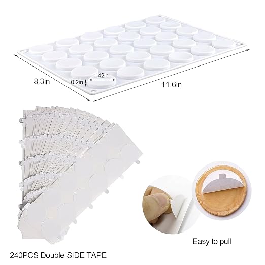 Silicone Mat for Wax Seal Stamp, Wax Seal Kit, 30-Cavity Wax Sealing Mat - Image 3