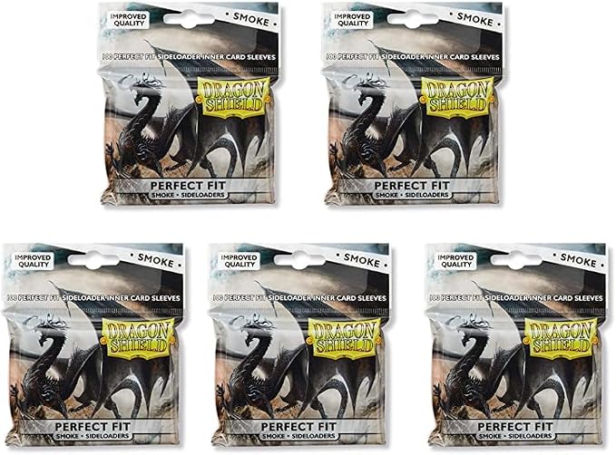 5 Packs Dragon Shield Inner Sleeve Sideloader Smoke Standard Size 100 ct Card - Image 6