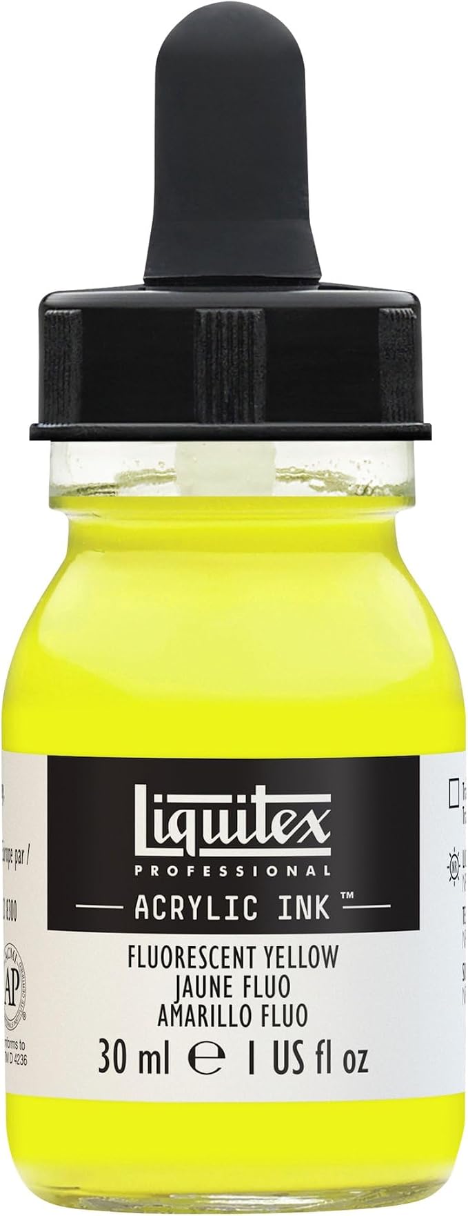 Liquitex Professional Acrylic Ink, 1-oz Jar, Fluorescent Yellow by Liquitex
