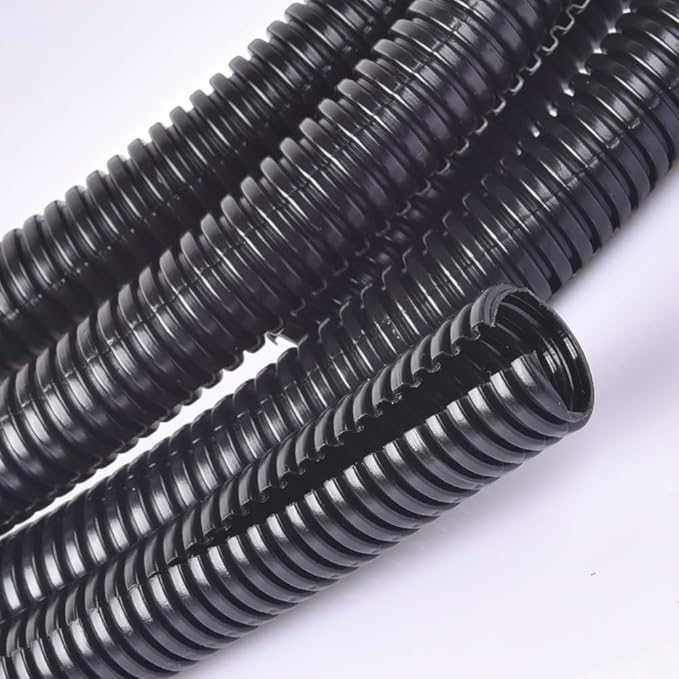 1 Inch Wire Loom Split Tubing - 25 ft Cord Protector Electric Wires Covers, Automotive Wire Flexible Conduit